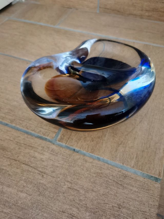 Posacenere vintage, del  1960, in Vetro di Murano 