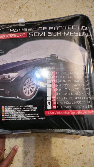 Funda protectora exterior para coche