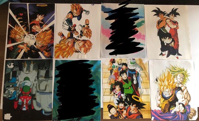 8 Posters DRAGON BALL tamaño folio