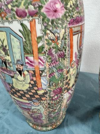 Pareja jarrones chinos