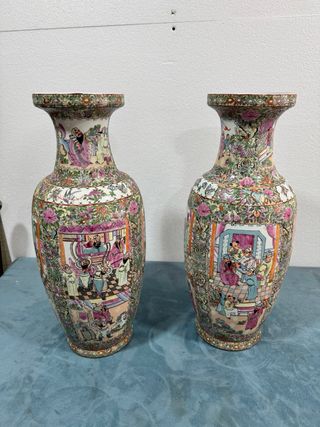 Pareja jarrones chinos