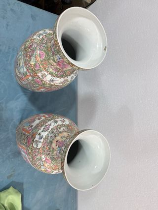 Pareja jarrones chinos