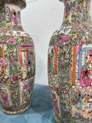 Pareja jarrones chinos