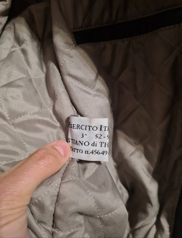 Giacca di pelle militare