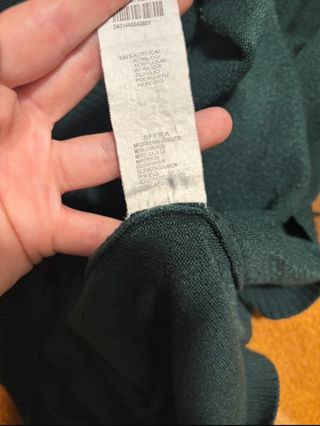 Vestido de punto verde