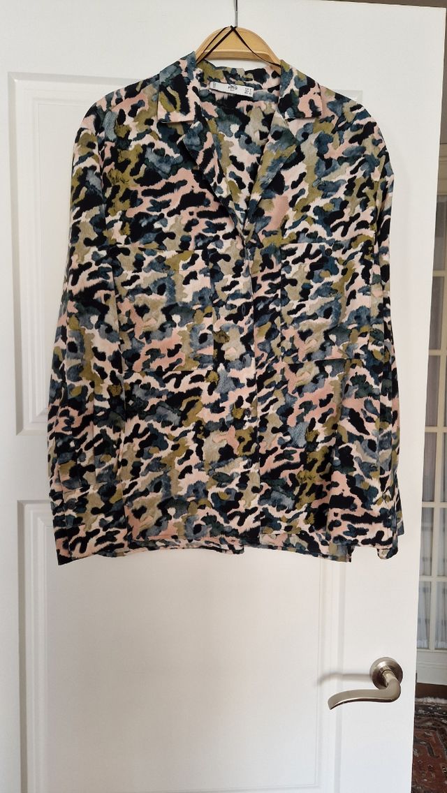 Camisa manga larga estampada