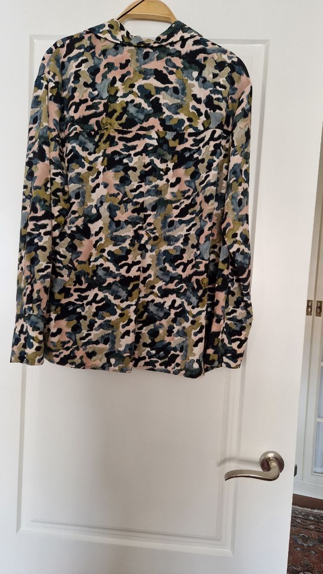 Camisa manga larga estampada