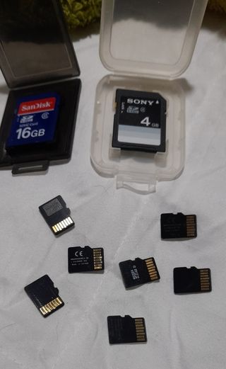 LOTE DE TARJETAS DE MEMORIA Y PENDRIVE