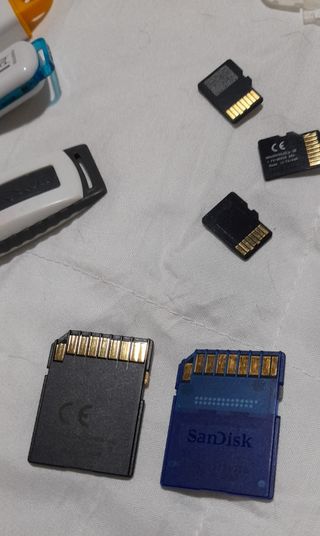 LOTE DE TARJETAS DE MEMORIA Y PENDRIVE