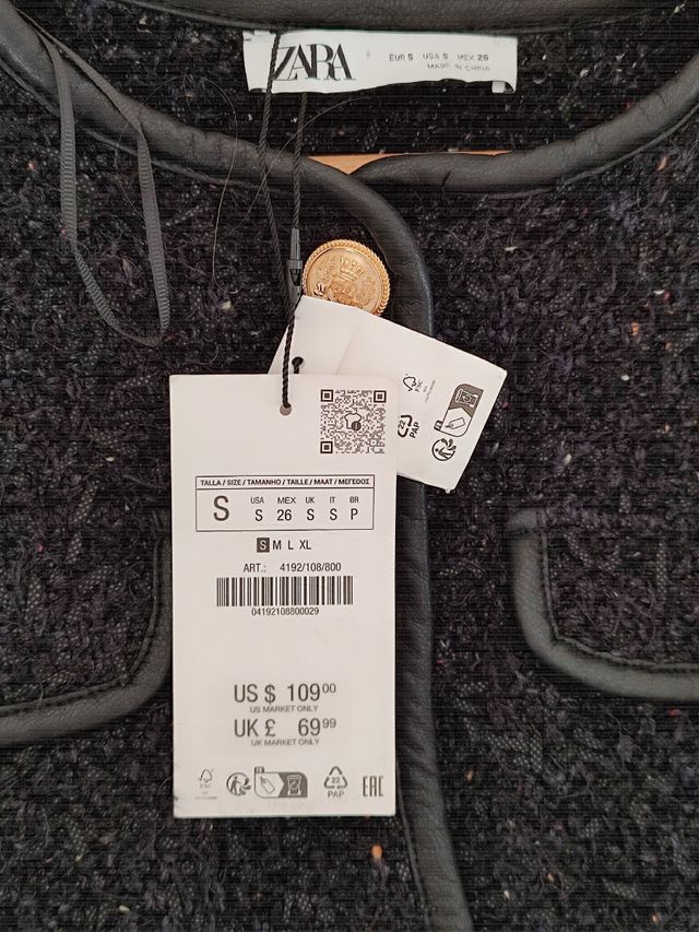 Blazer precioso, Zara, S, con etiqueta