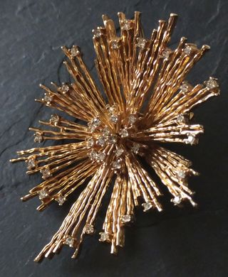 Magnífico broche Stardust firmado Panetta