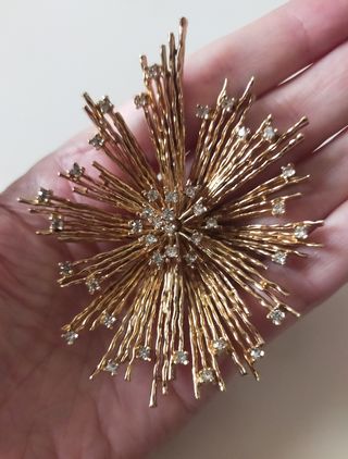 Magnífico broche Stardust firmado Panetta