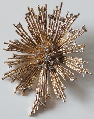 Magnífico broche Stardust firmado Panetta