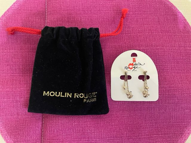 Pendientes plata Moulin Rouge Paris