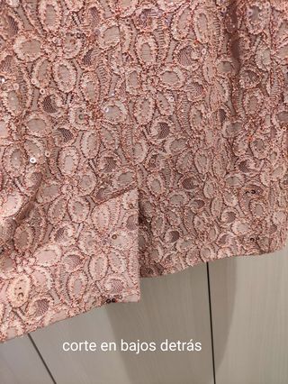 VESTIDO FIESTA ROSA T38