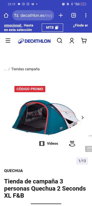 Tienda de campaña
