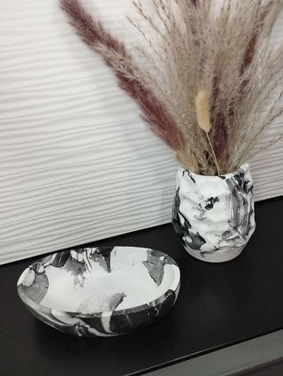 Coppia Vaso Vassoio Design Home