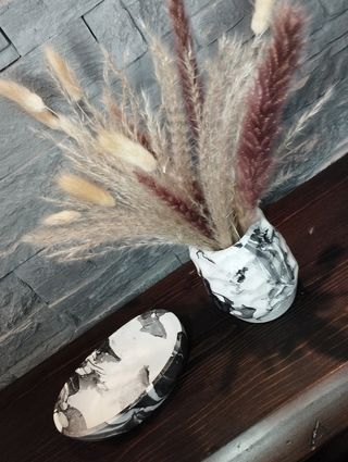 Coppia Vaso Vassoio Design Home