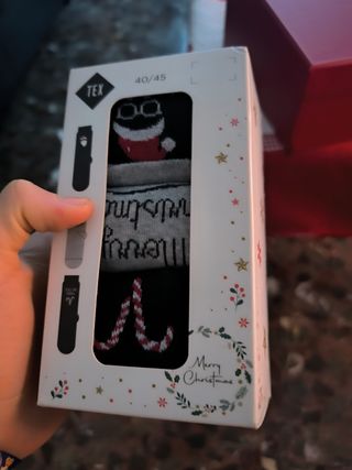 Calcetines con motivos navideños