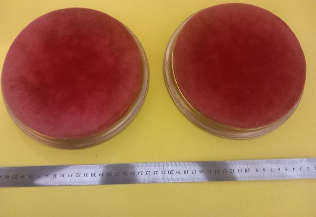 Lote peanas terciopelo grandes