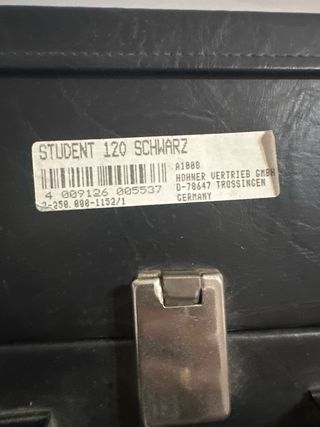 Acordeon Black Hohner Student 120