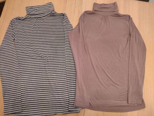 Dos camisetas cuello vuelto S Kiabi