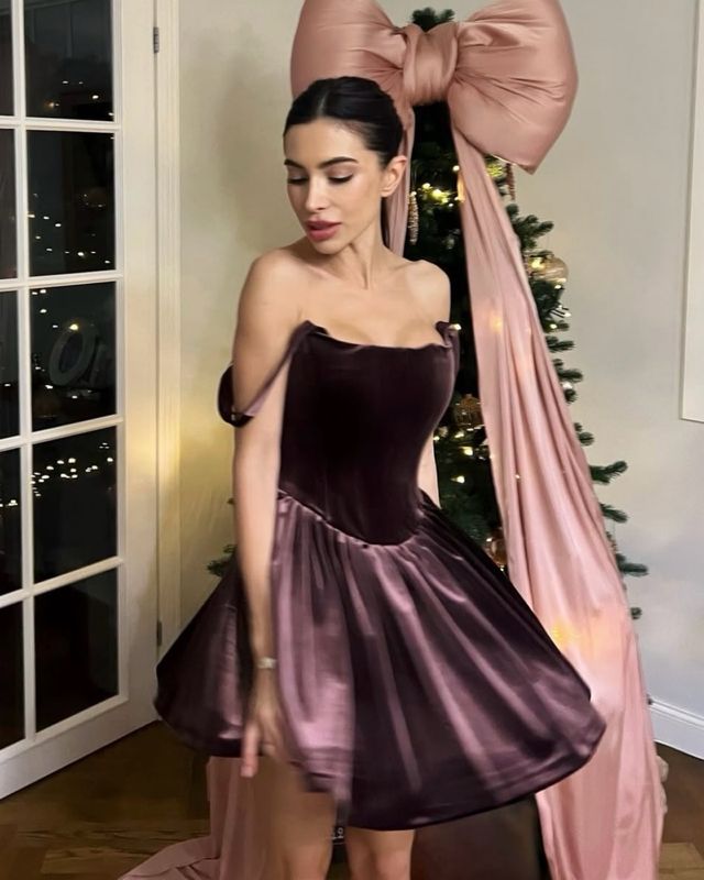 Vestido corsetero terciopelo