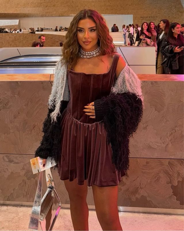 Vestido corsetero terciopelo