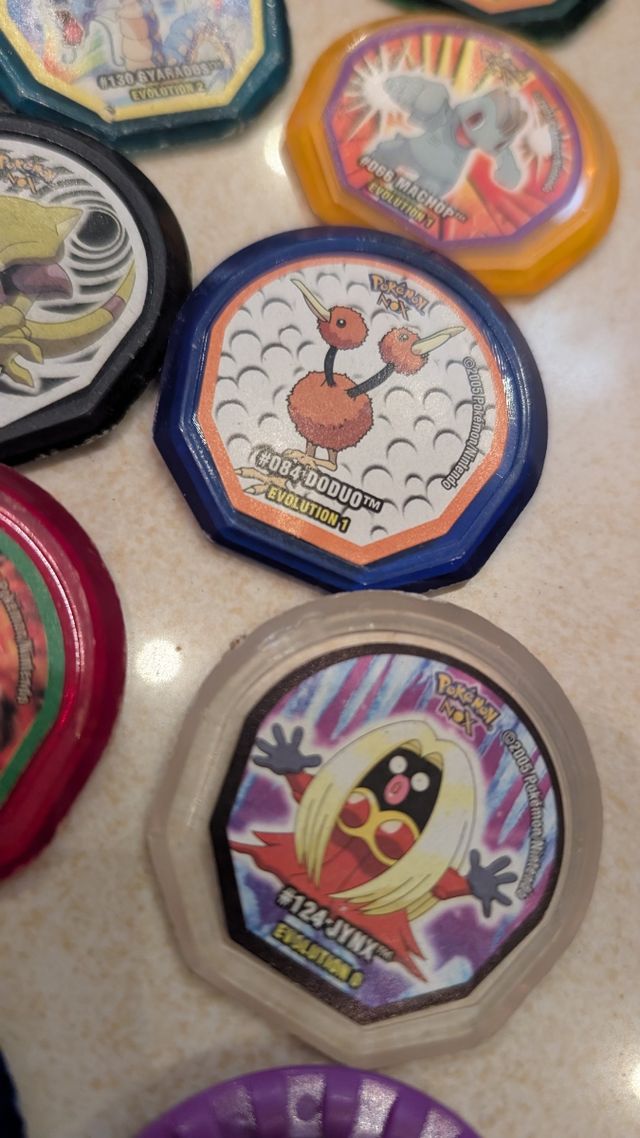 Set Tazos Nox Pokémon