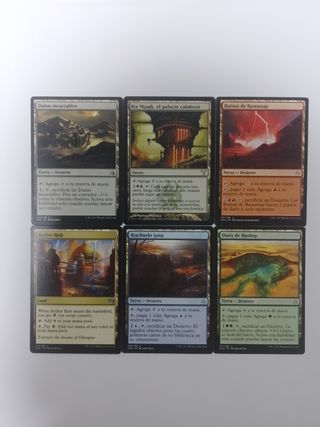 Lote De 50 Cartas Magic Tierras Especiales.