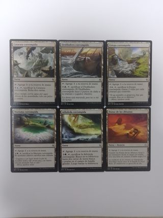 Lote De 50 Cartas Magic Tierras Especiales.
