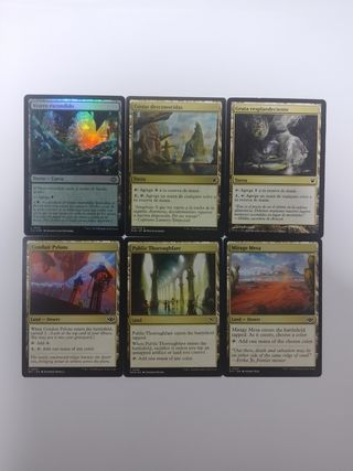 Lote De 50 Cartas Magic Tierras Especiales.