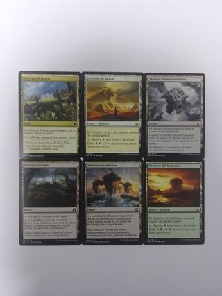 Lote De 50 Cartas Magic Tierras Especiales.