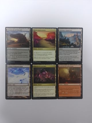 Lote De 50 Cartas Magic Tierras Especiales.