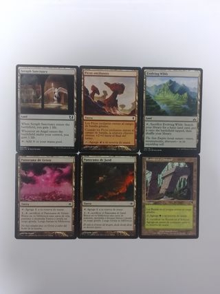 Lote De 50 Cartas Magic Tierras Especiales.