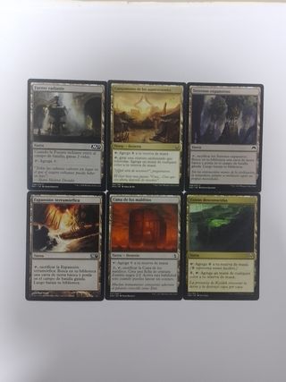 Lote De 50 Cartas Magic Tierras Especiales.