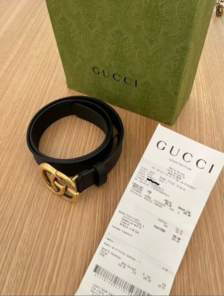 Cinturón piel Gucci