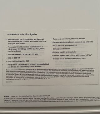 Macbook Pro de 13 pulgadas