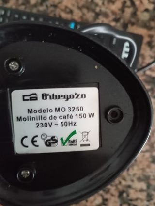 MONILILLO ELÉCTRICO ORBEGOZO 