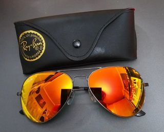 Gafas rayban aviador naranja