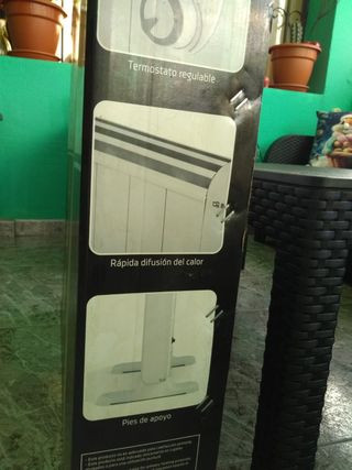 Radiador emisor térmico. Bajo consumo. Orbegozo.