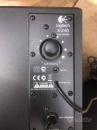 Logitech X-240 Sistema audio 2.1 subwoofer