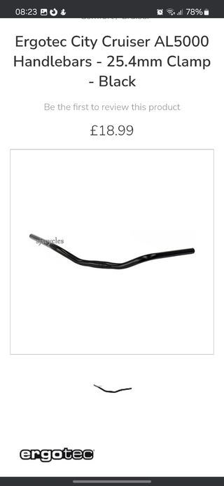 Manillar ergotec City cruiser