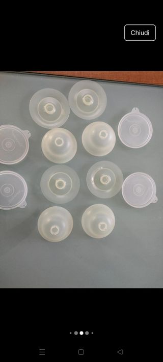 Set 4 pezzi Tupperware vintage dessert