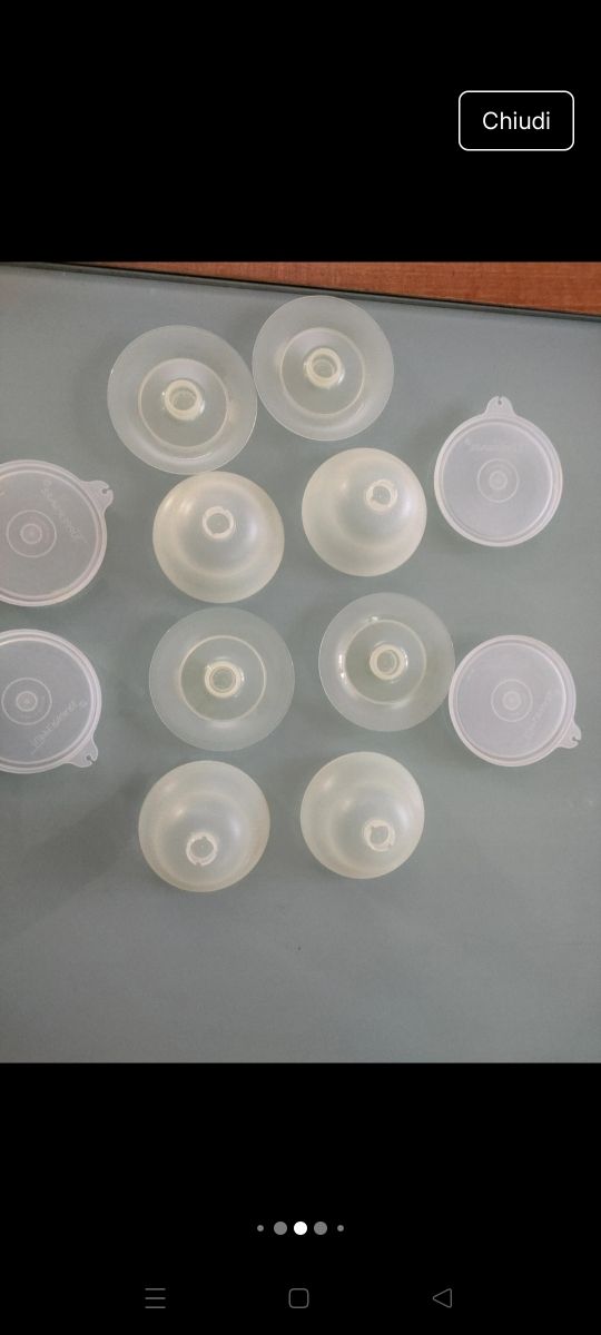 Set 4 pezzi Tupperware vintage dessert