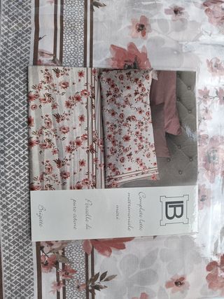 Lenzuola matrimoniali cotone percalle Laura Biagio