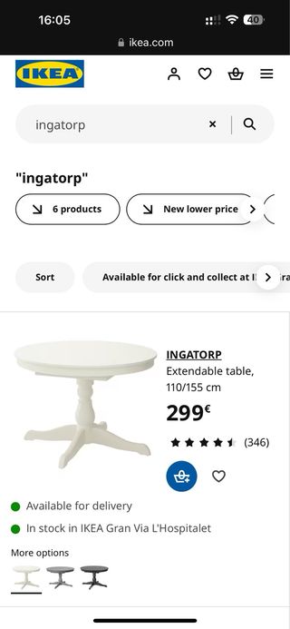 Tavolo da pranzo Ikea Ingatorp