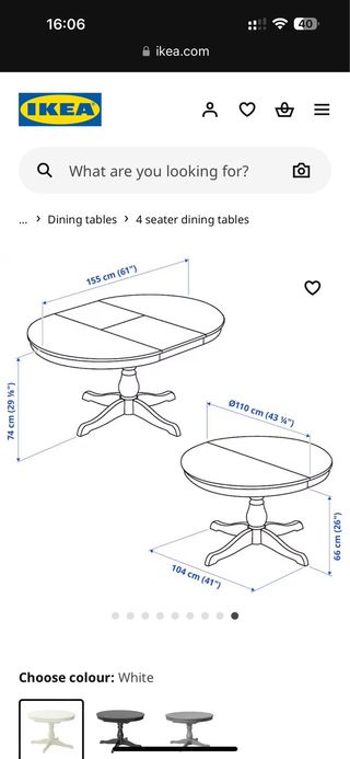 Tavolo da pranzo Ikea Ingatorp