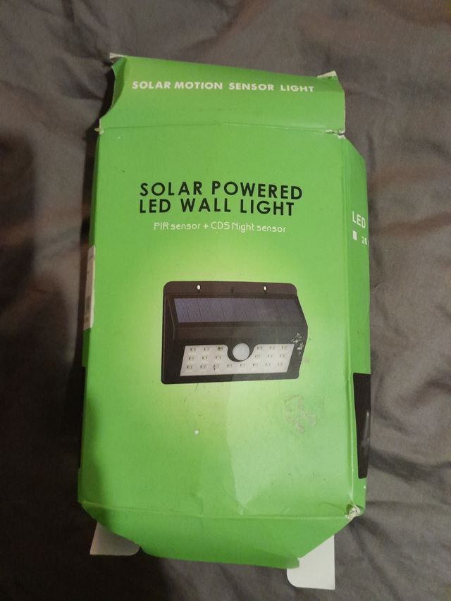 Solar Powered LED wall light