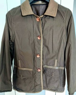 Cazadora de piel reversible